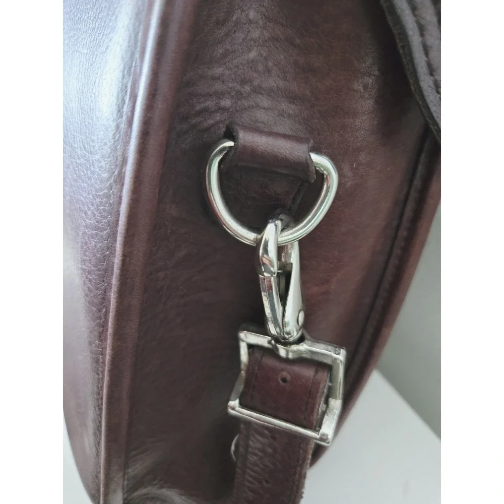 Vintage Jack Georges Messenger Bag Briefcase‎  Leather Burgundy USA